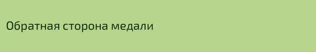 Обратная сторона медали
